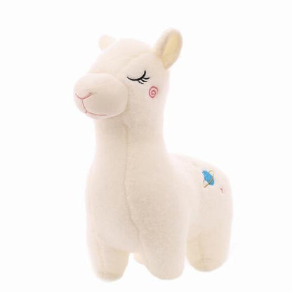 Cute Alpaca Plush Pillow Toy for Girls' Birthday Gift