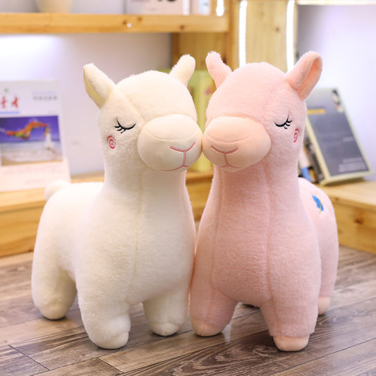 Cute Alpaca Plush Pillow Toy for Girls' Birthday Gift