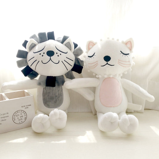 Cute Cat Lion Plush Doll and Cushion Pillow